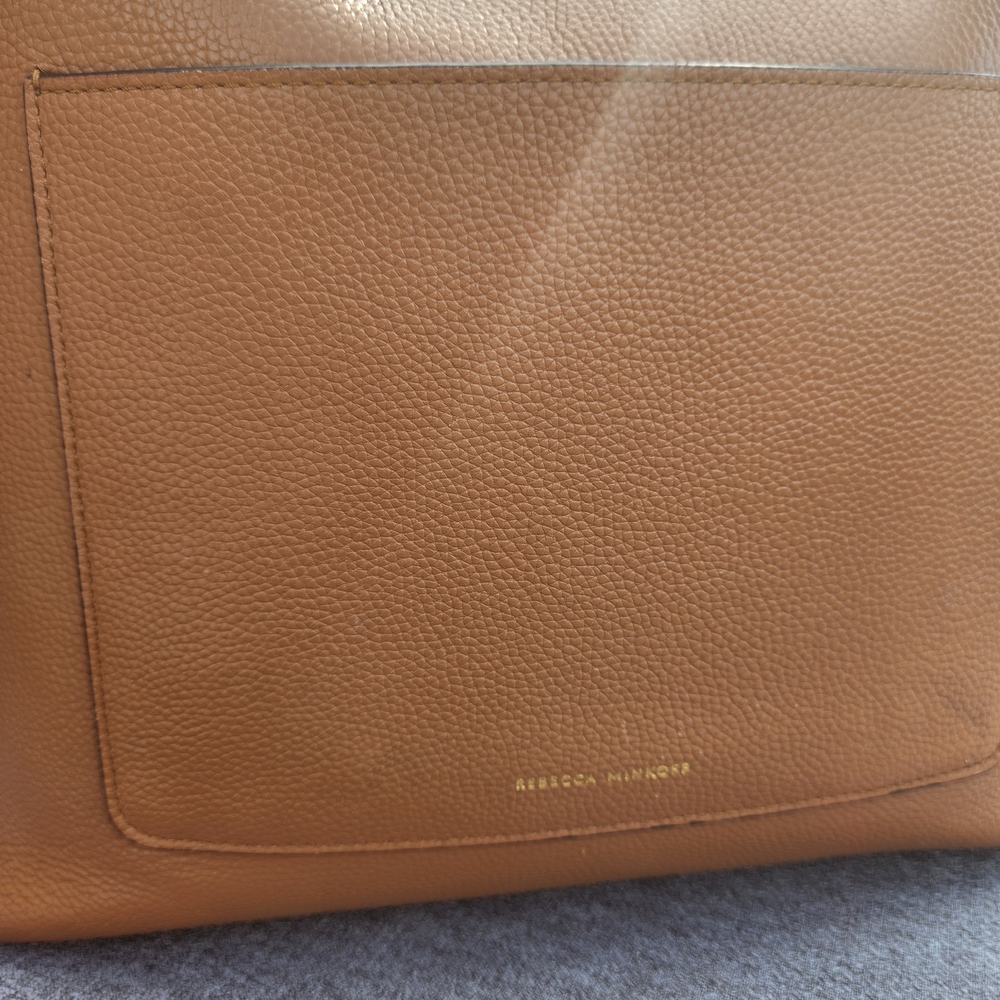 Rebecca Minkoff Tan Leather Tote with Gold Accent - Picture 16 of 16